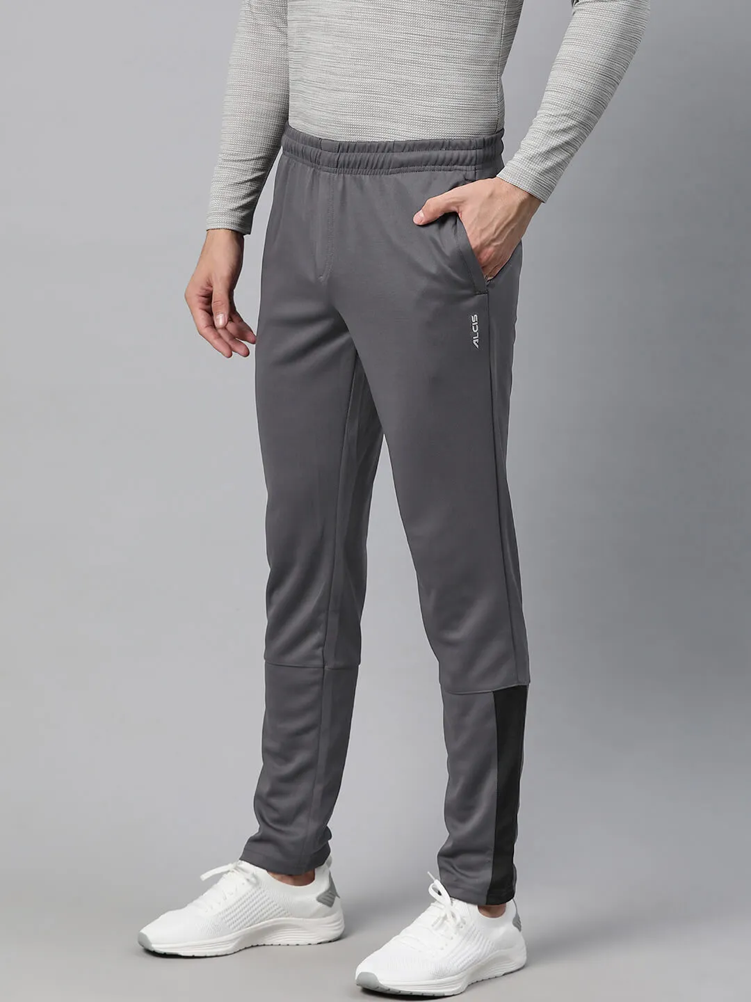 Alcis Men Solid Anti Static Track Pants