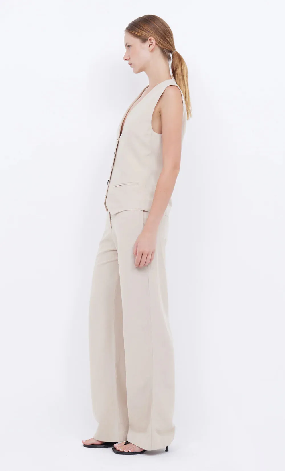 Bec And Bridge Desiree Straight Leg Pant - Sand