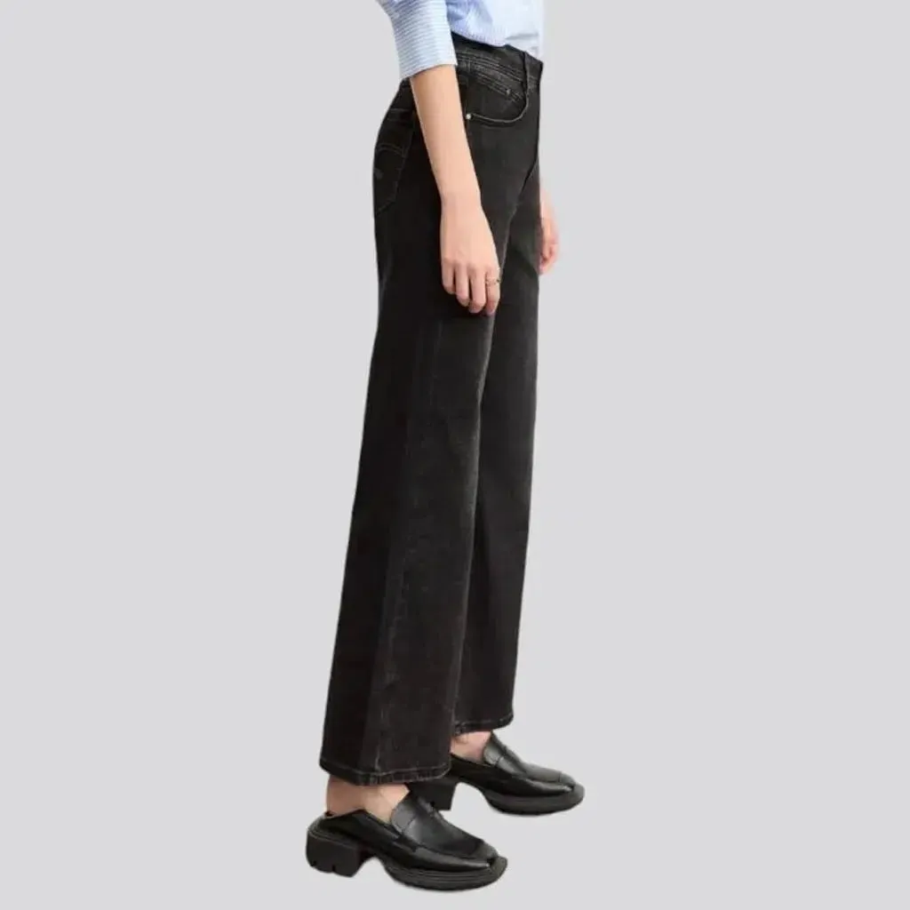 Black bootcut jeans
 for ladies