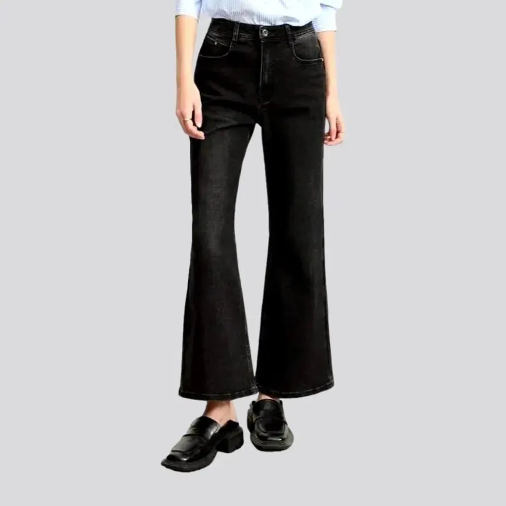 Black bootcut jeans
 for ladies