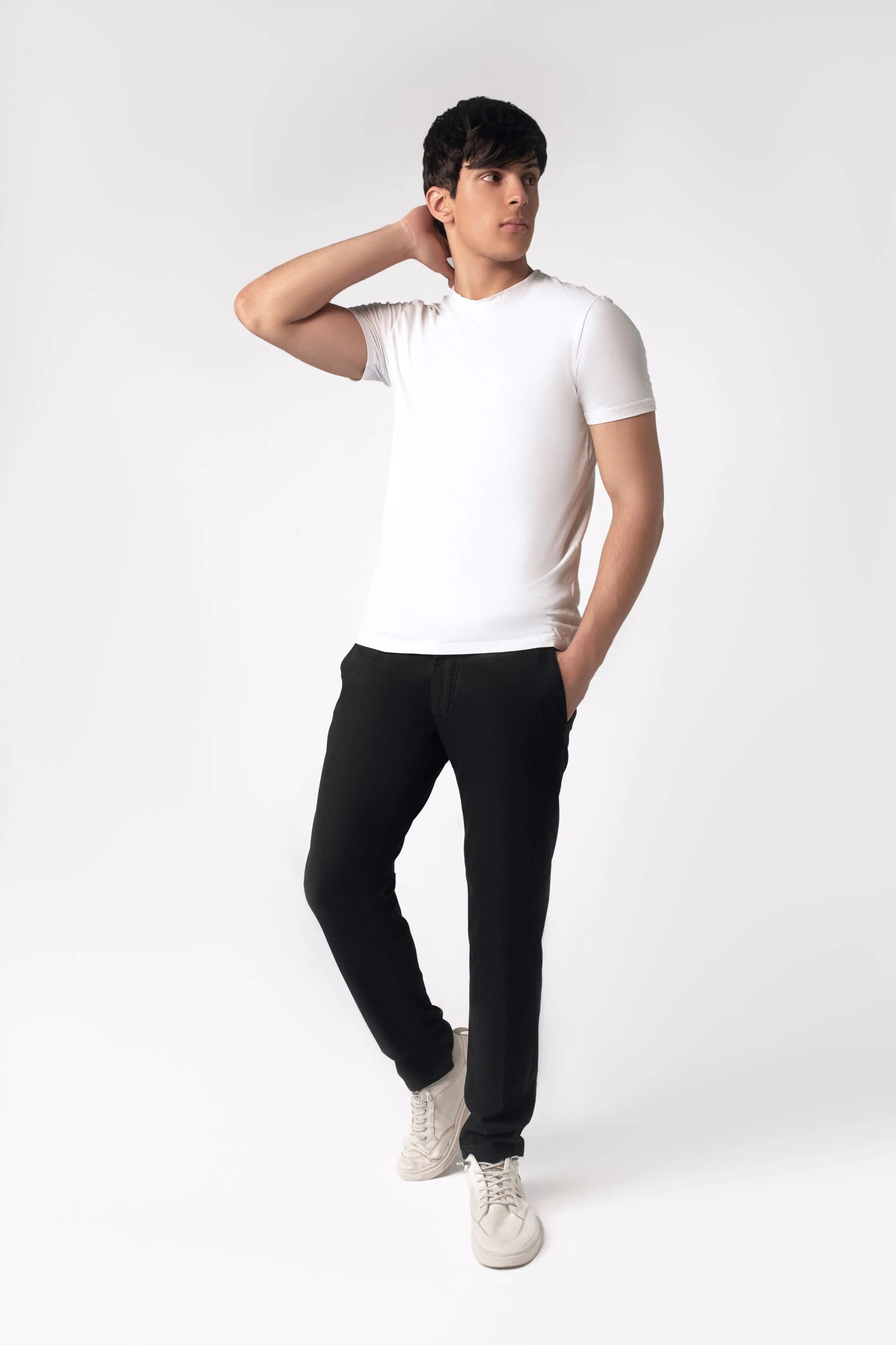 Black Slim Fit Chino Pants