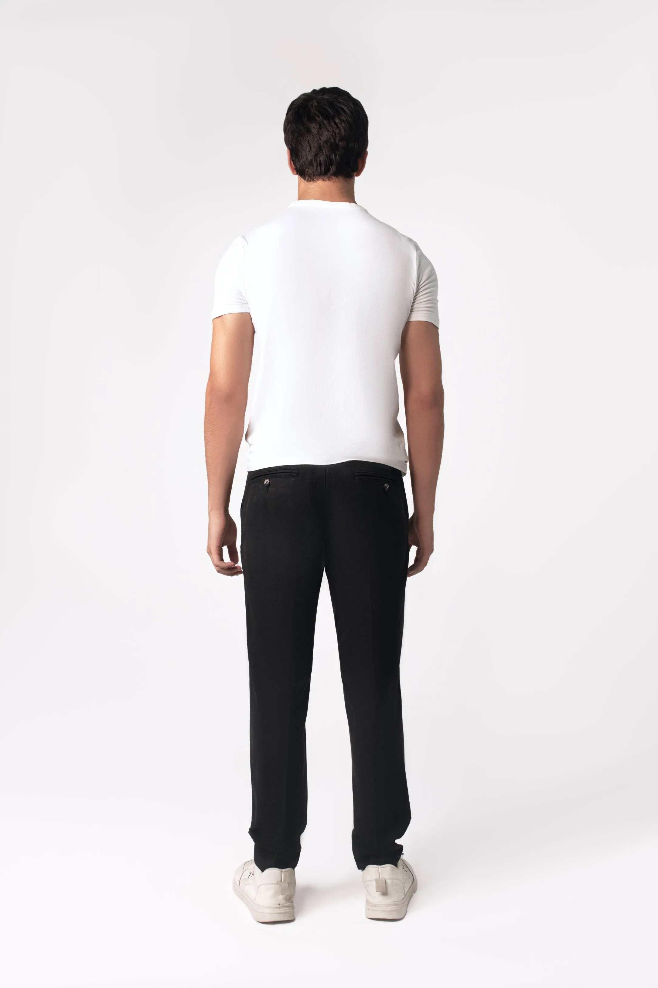 Black Slim Fit Chino Pants