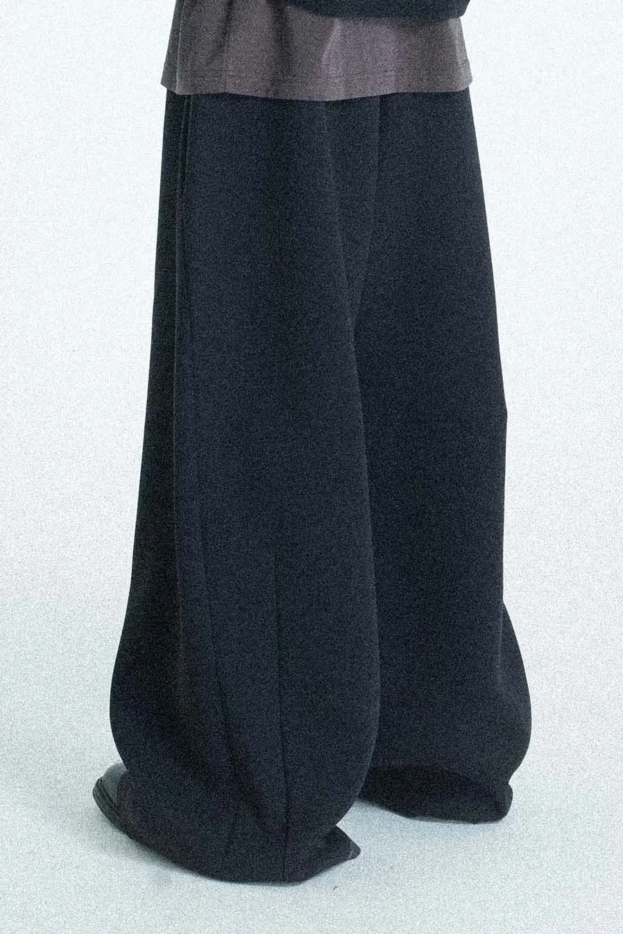 Black Wide Leg Knit Pants