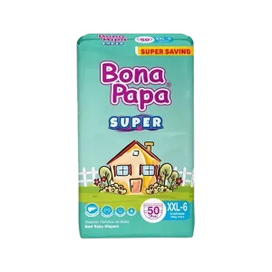 BONA PAPA SUPER BABY DIAPERS XXL 6 50PCS