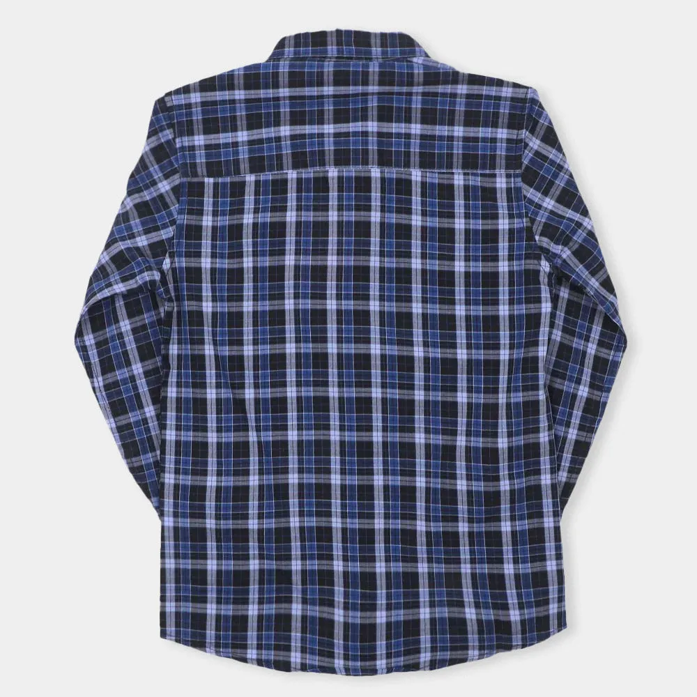 Boys Casual Shirt Never Look Back - N. Blue Check