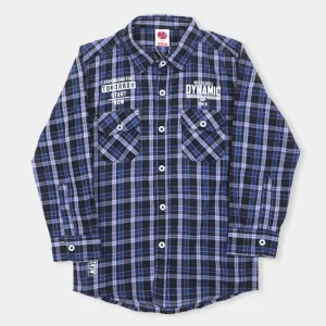 Boys Casual Shirt Never Look Back - N. Blue Check