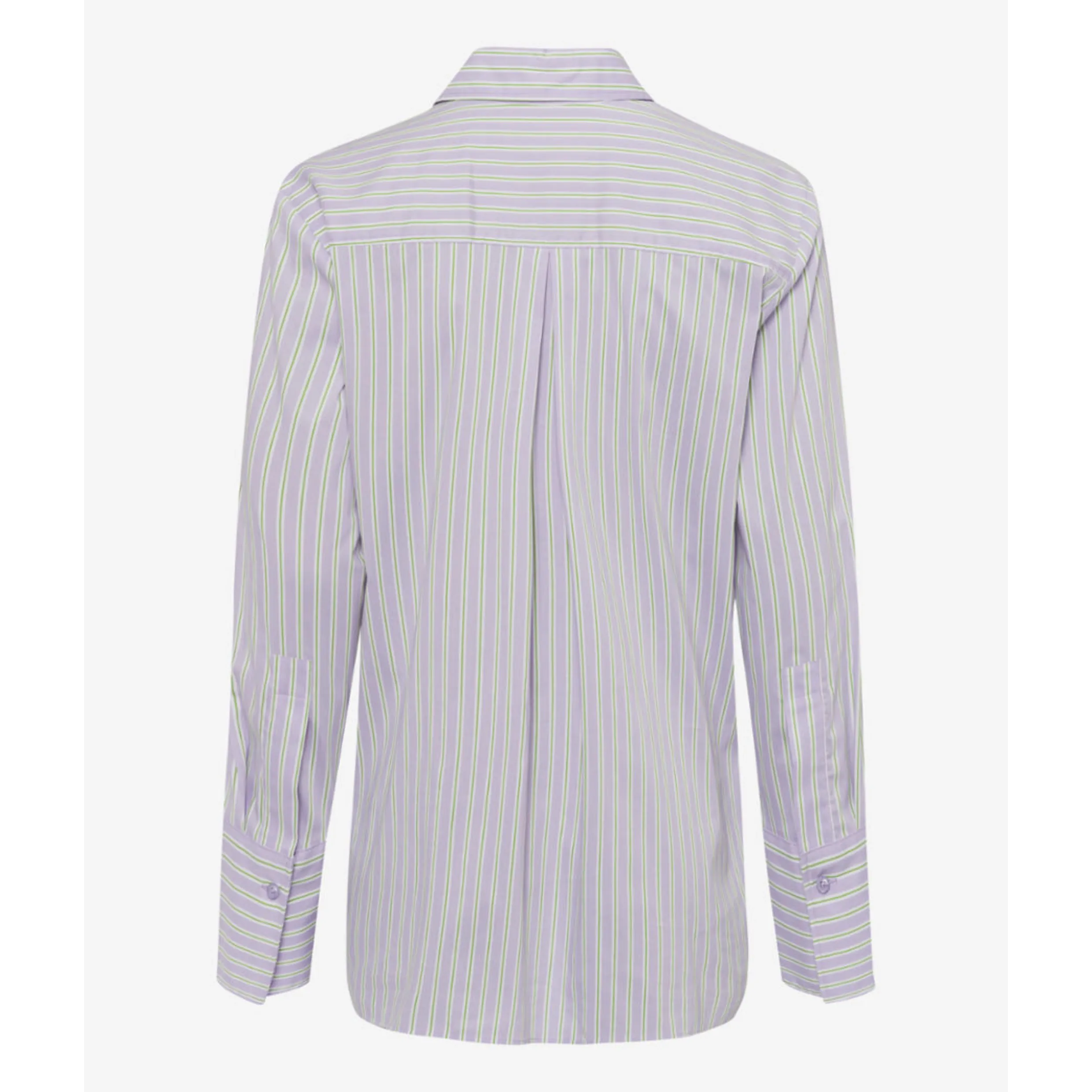 Brax Vicki Cotton Stretch Shirt In Soft Purple 44-5828