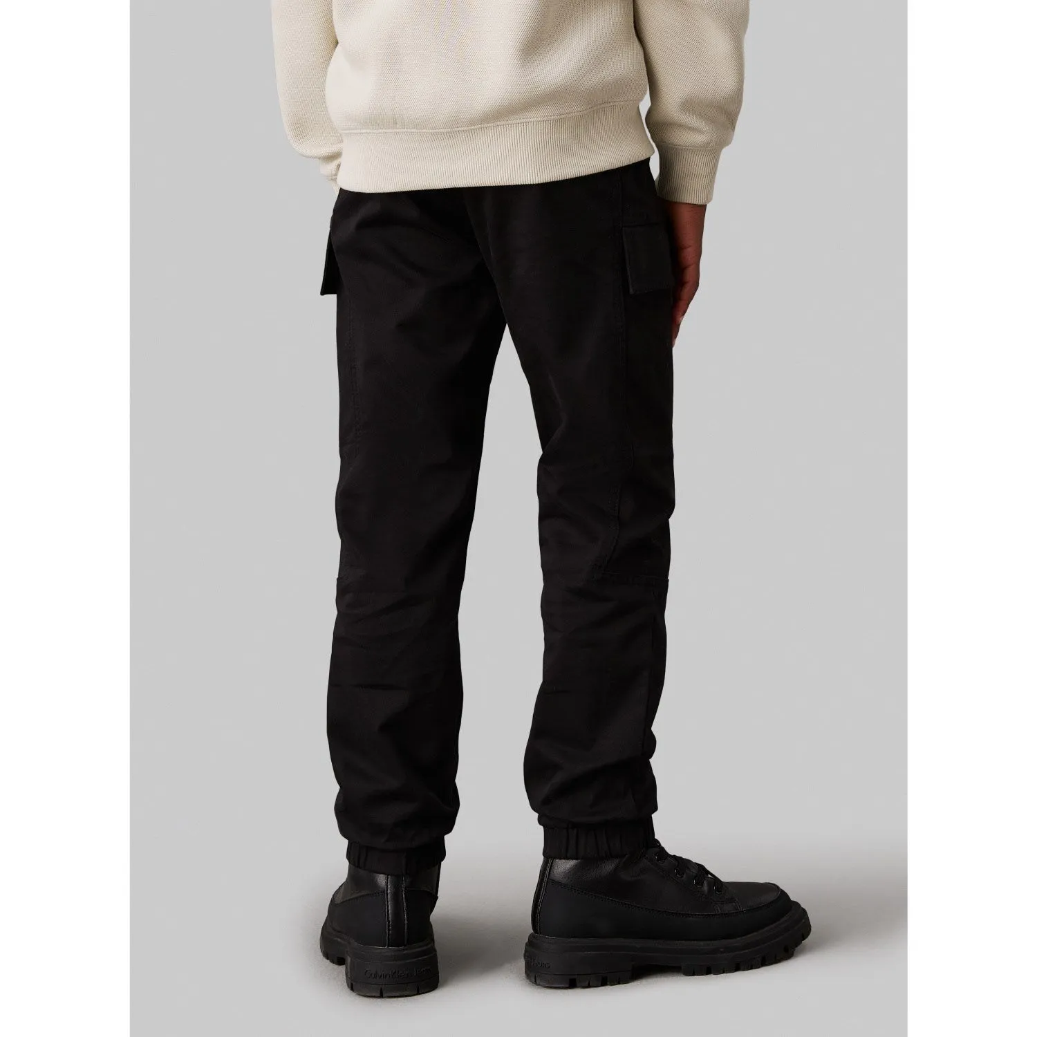 Calvin Klein Ck Black Essential Woven Cargo Pants