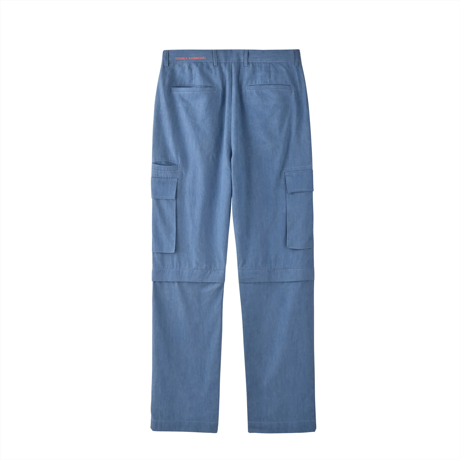 CHAMBRAY CARGO ZIP PANT