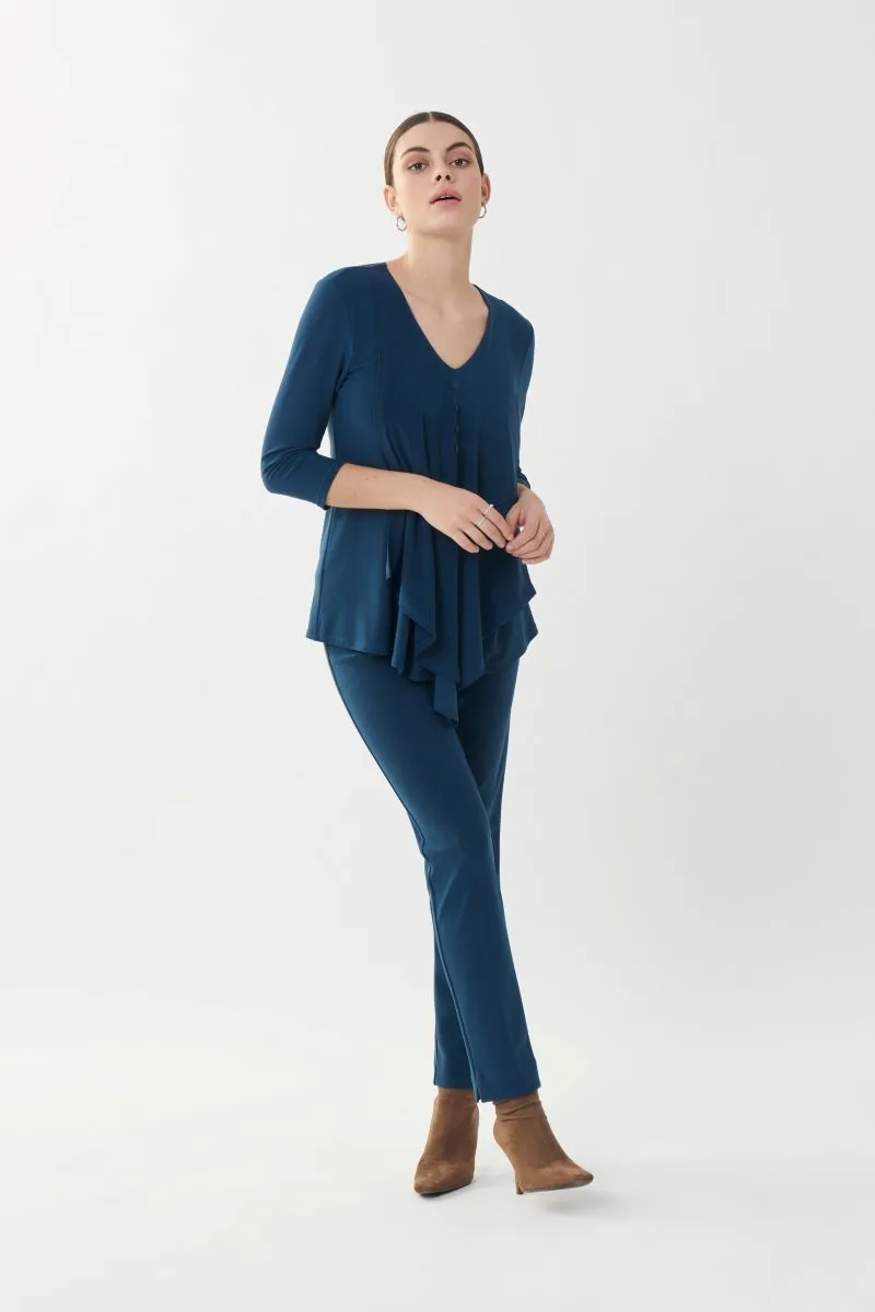 Classic Tailored Slim Pant 144092RR in Nightfall by Joseph Ribkoff