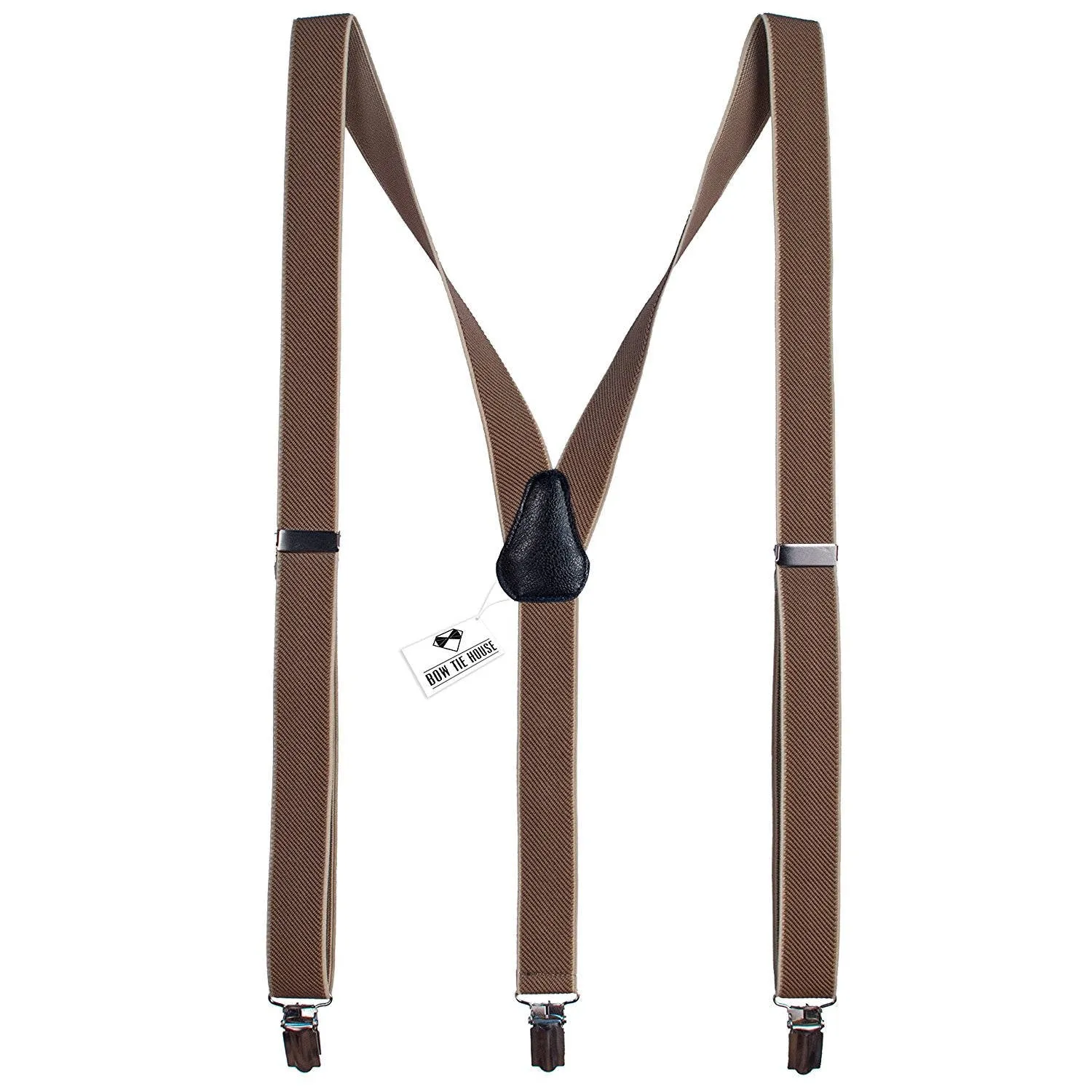 Coffee-Beige Slim Suspenders