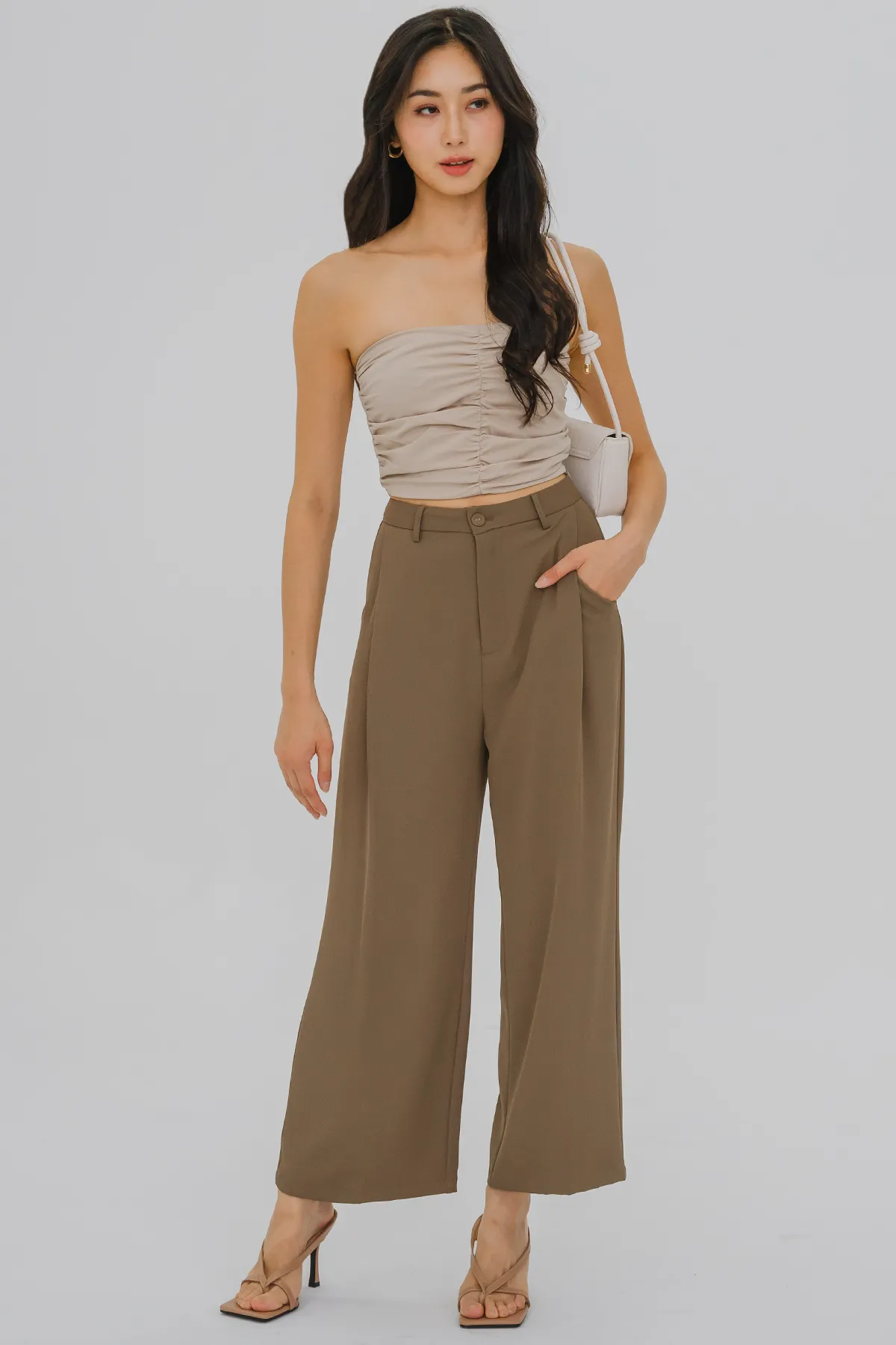 Dale Relaxed Tailored Pants (Coffee)