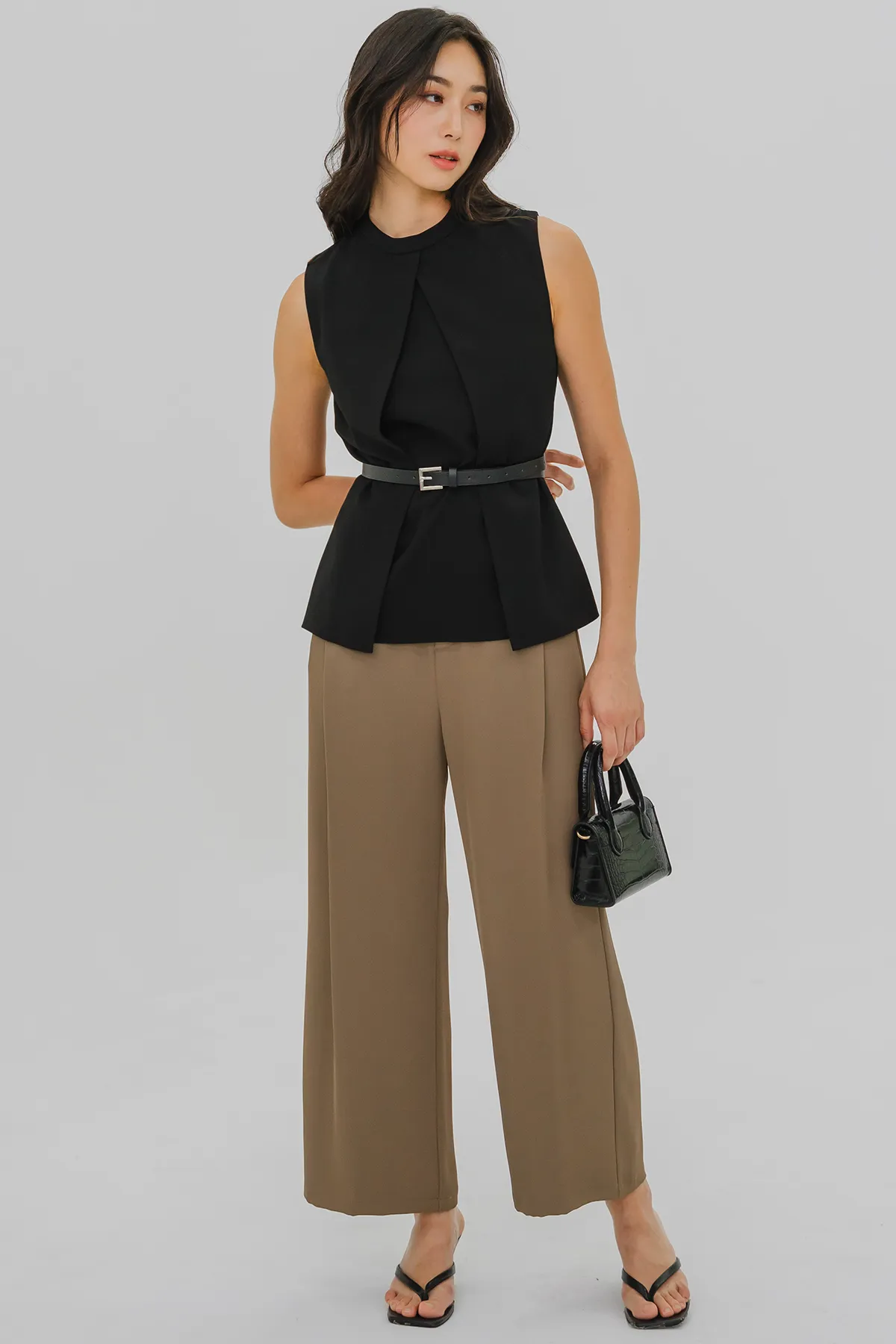 Dale Relaxed Tailored Pants (Coffee)