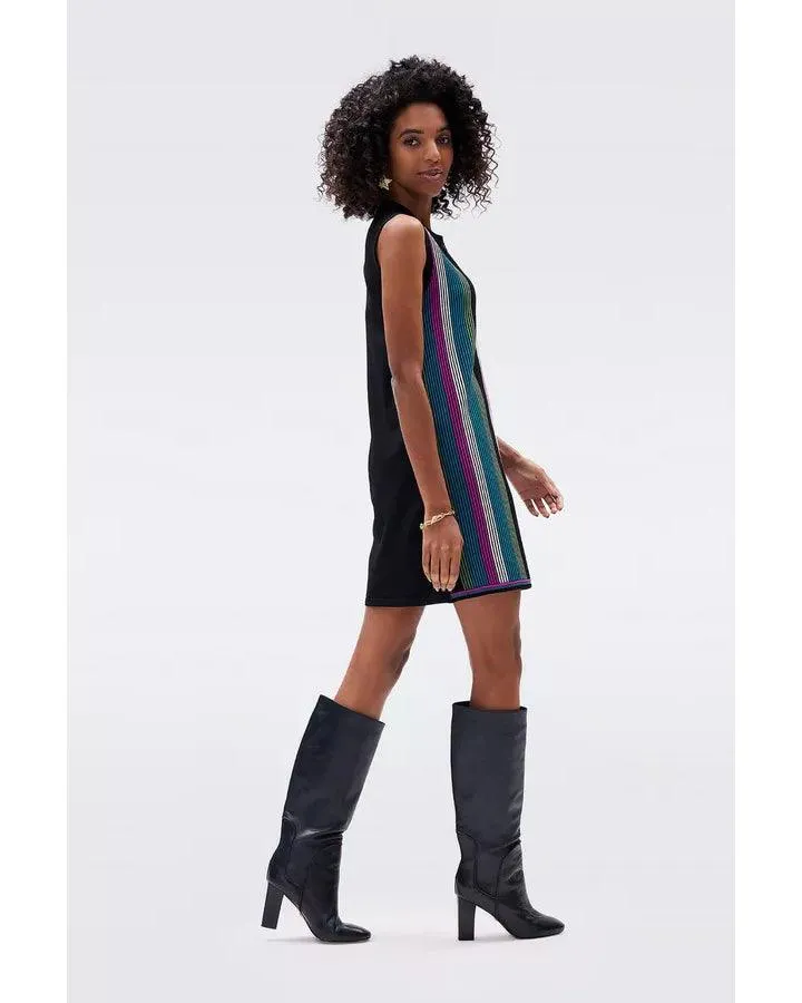 DVF Meta Sleeveless Stripe Dress