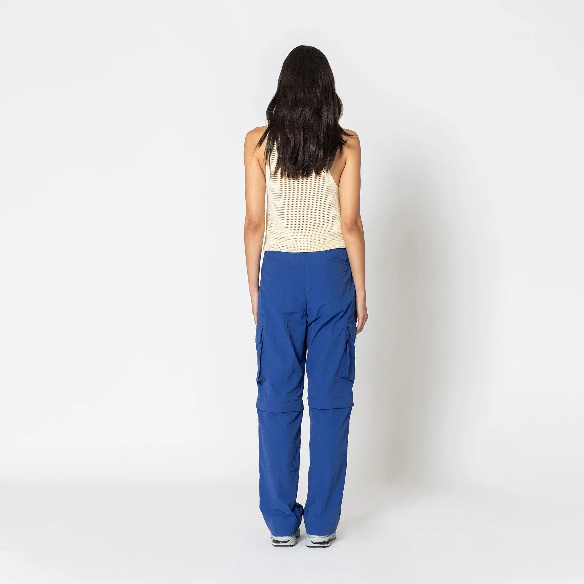 ELECTRIC BLUE CARGO ZIP PANT