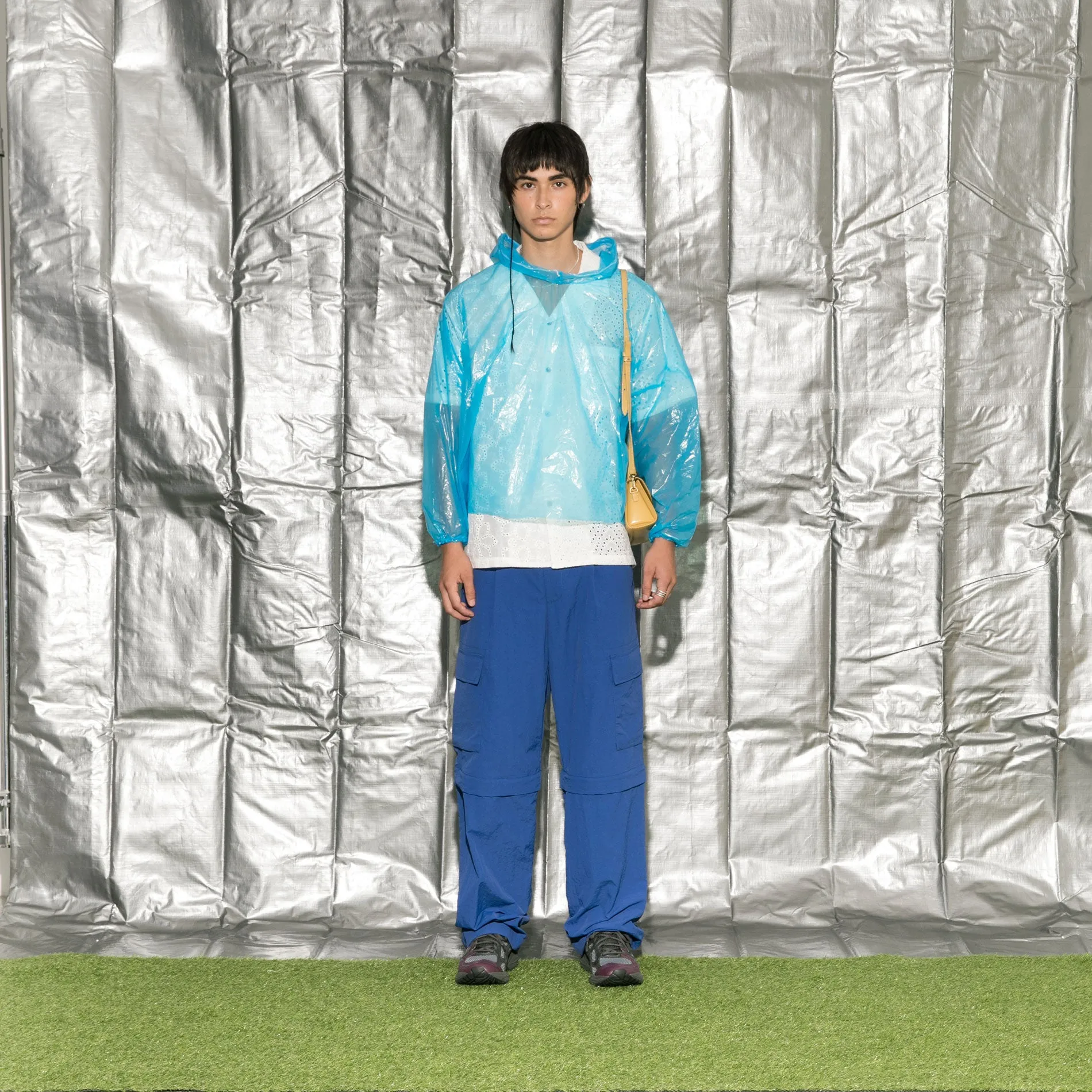 ELECTRIC BLUE CARGO ZIP PANT