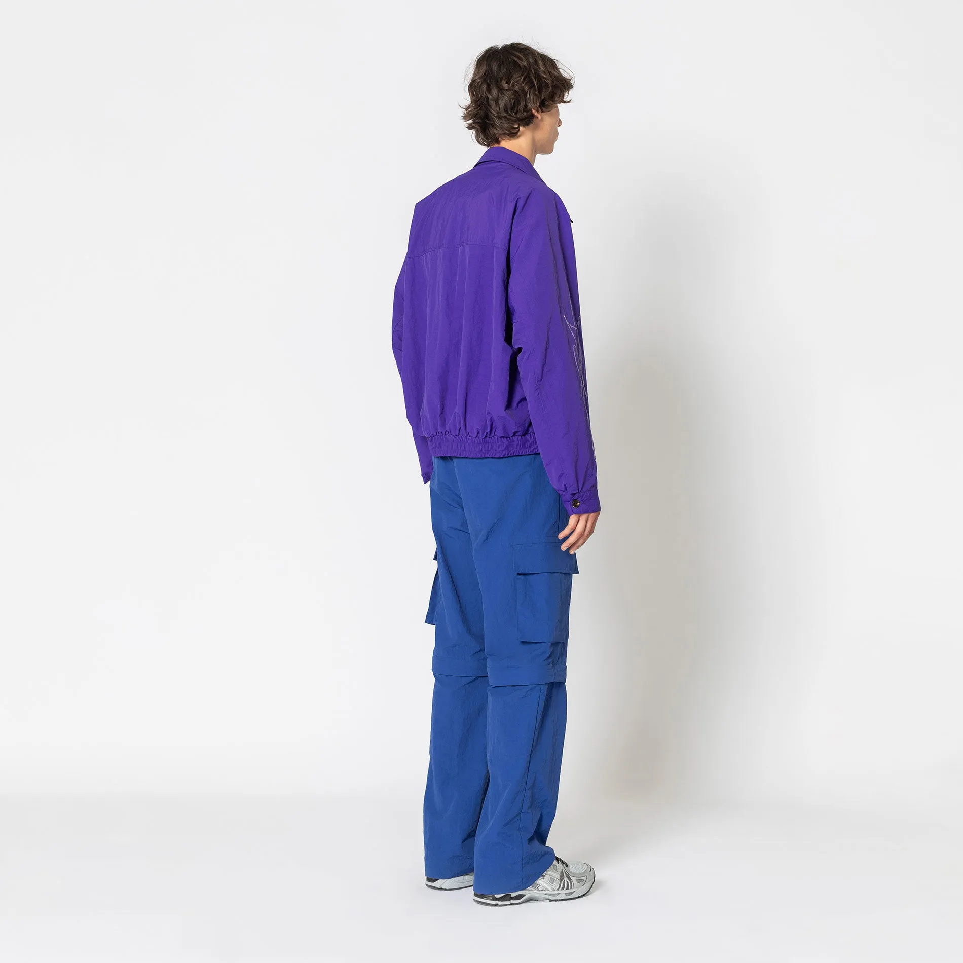 ELECTRIC BLUE CARGO ZIP PANT