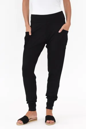 Gaga Black Bamboo Sweat Pants