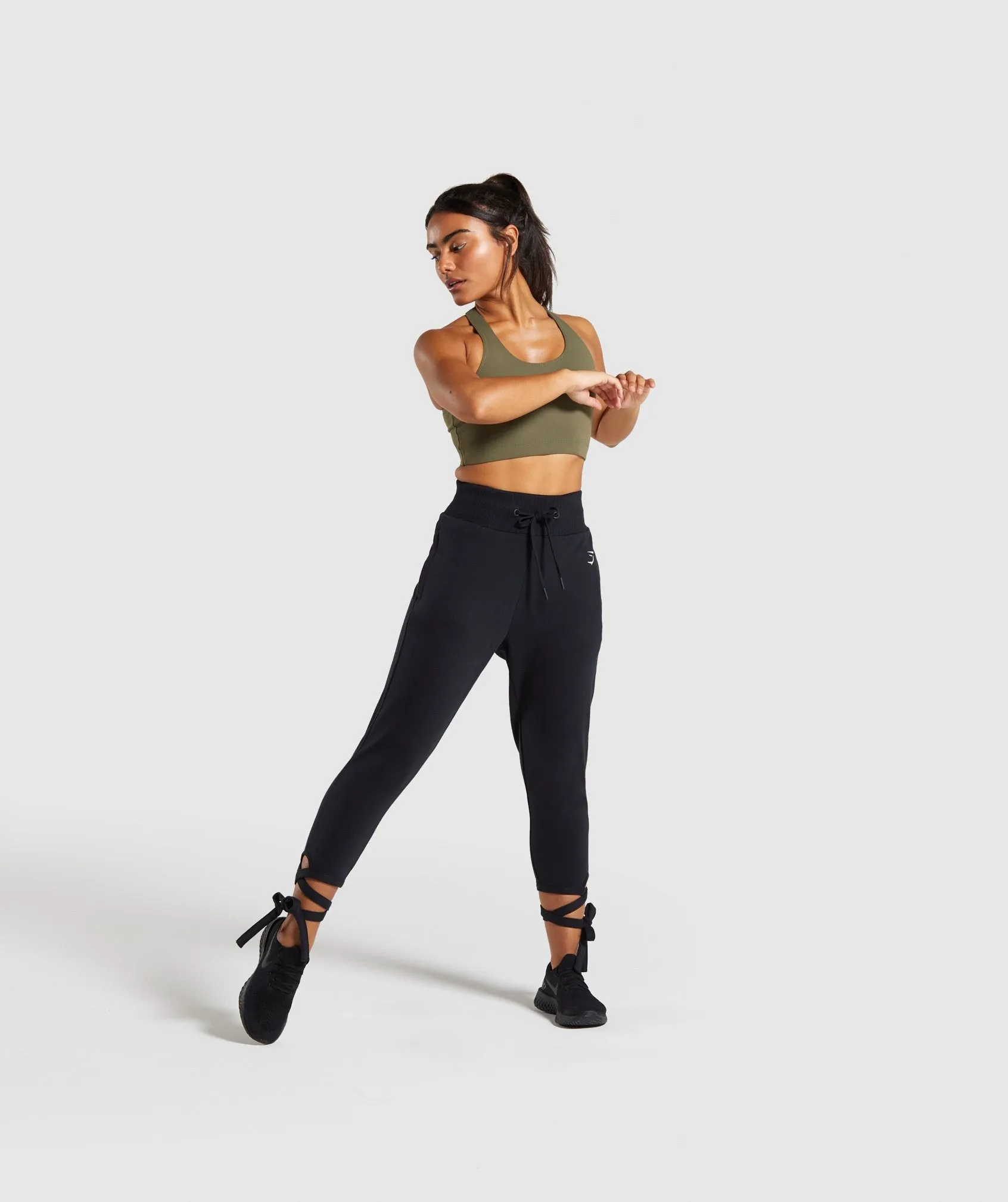 Gymshark Ark High Waisted Joggers - Black