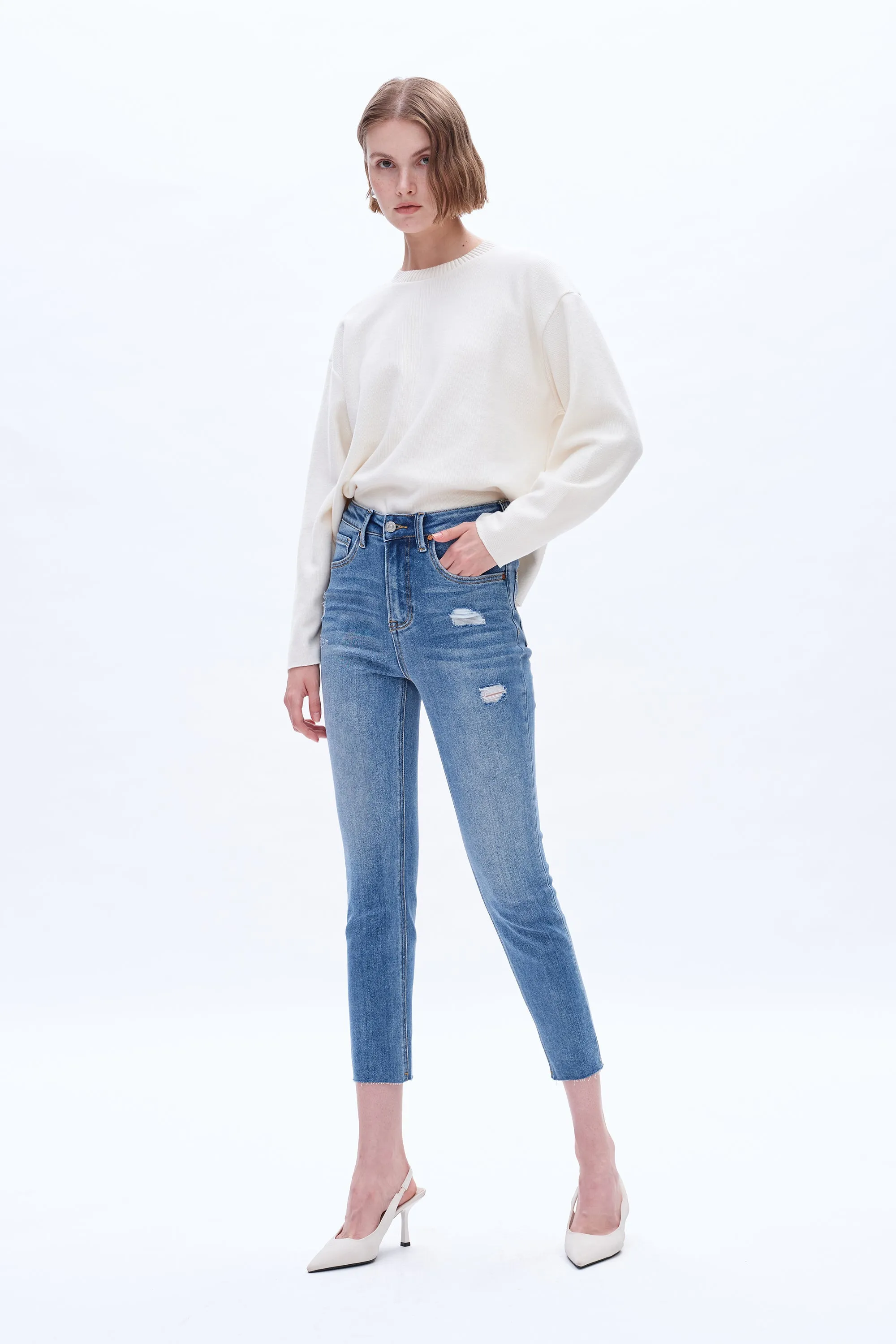 High Rise Skinny Jeans