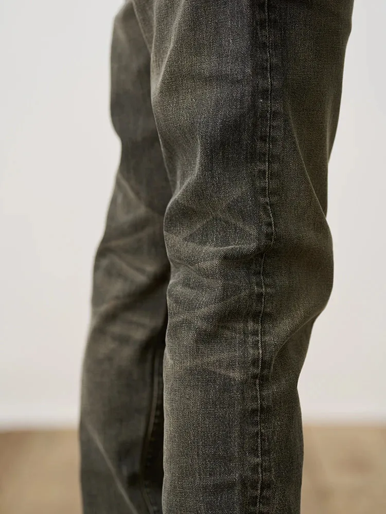 High Standard Series Slim Tapered Vintage Jeans - Plus Size Denim Trousers