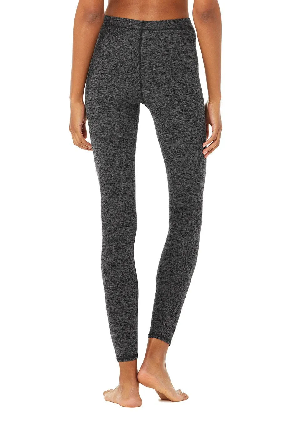 High-Waist Alosoft Flow Legging - Dark Heather Grey