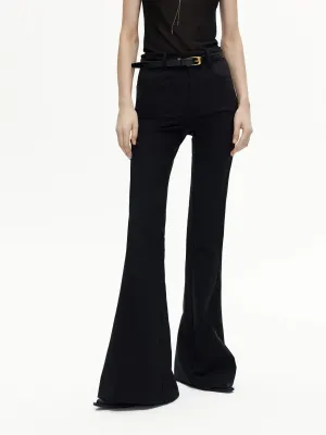 High Waist Stretch Flared Pants