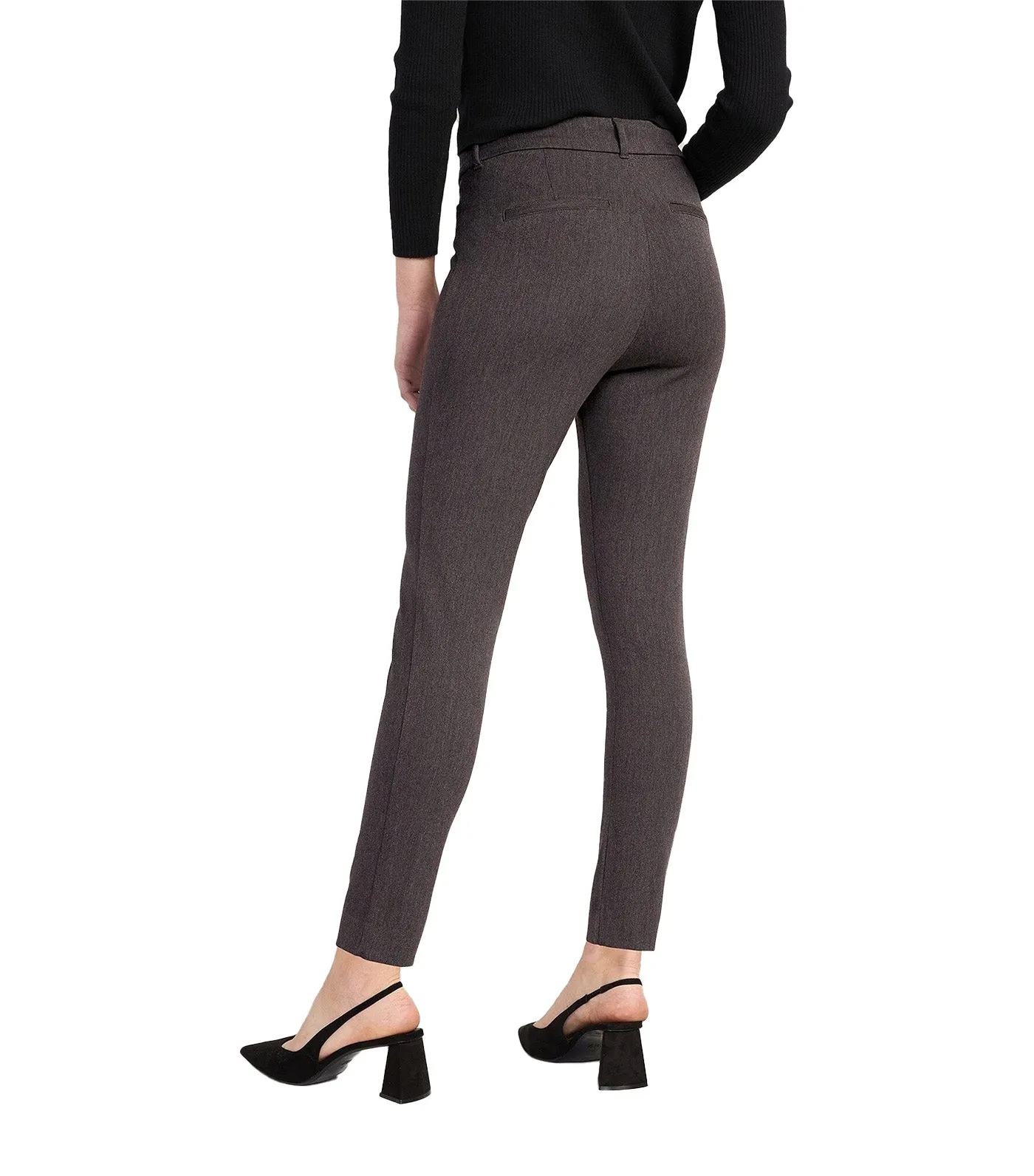 High-Waisted Pixie Skinny Ankle Pants for Women Dark Heather Gray