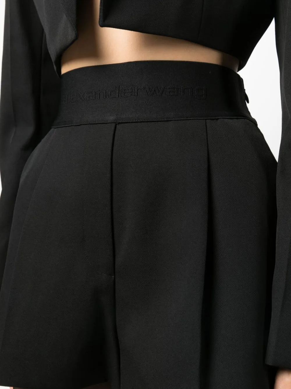 High Waisted Tailored Short In Wool Tailoring