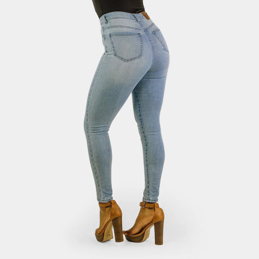 Impact High Waisted Skinny Jeans - Ice