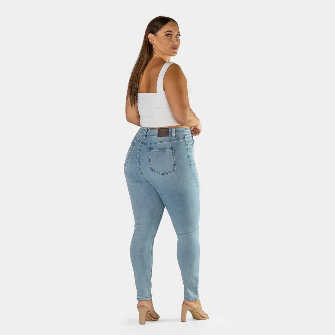 Impact High Waisted Skinny Jeans - Ice