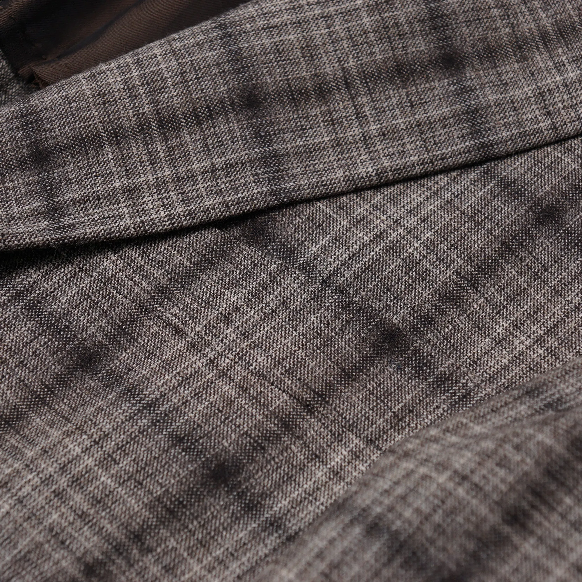 Isaia Slim-Fit Shadow Check Wool Suit