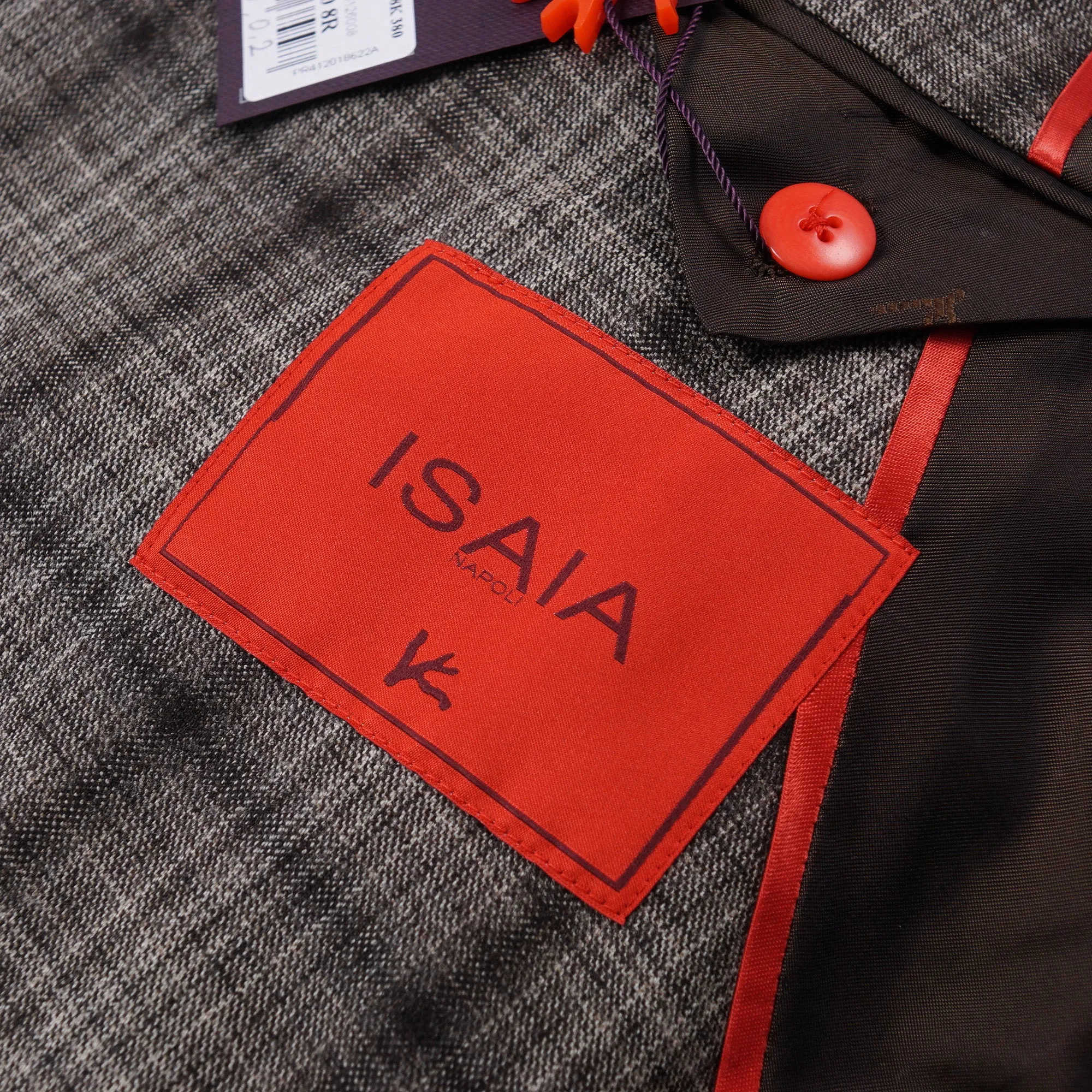 Isaia Slim-Fit Shadow Check Wool Suit