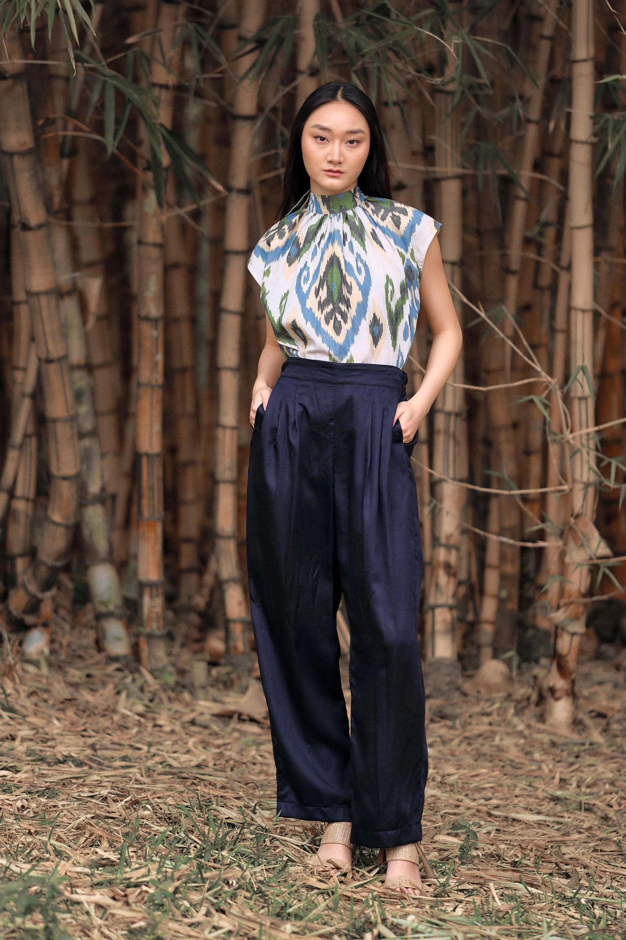 Jina Pants - Midnight Blue (Tencel)