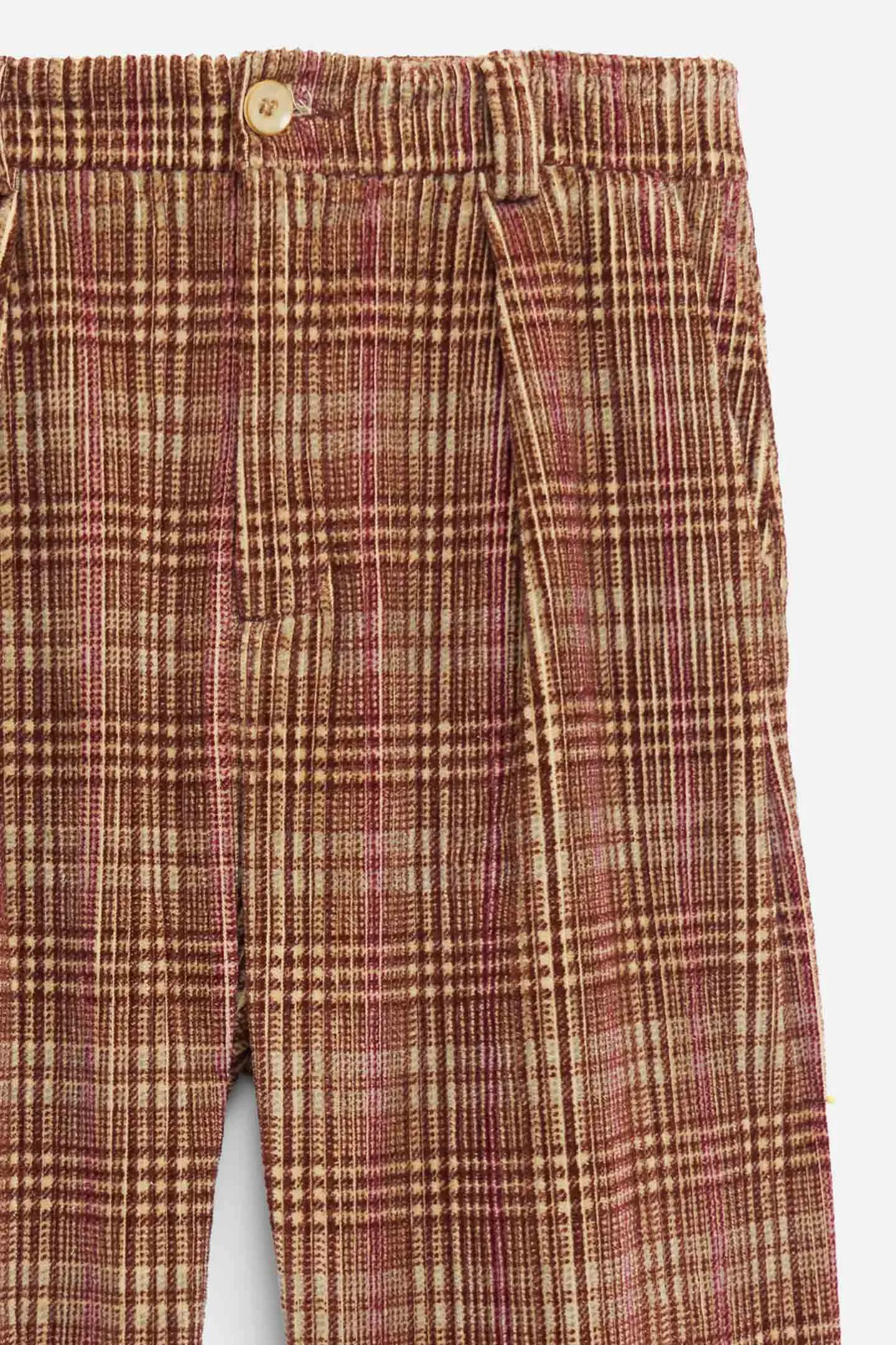 Jocky Plaid Cord Pant