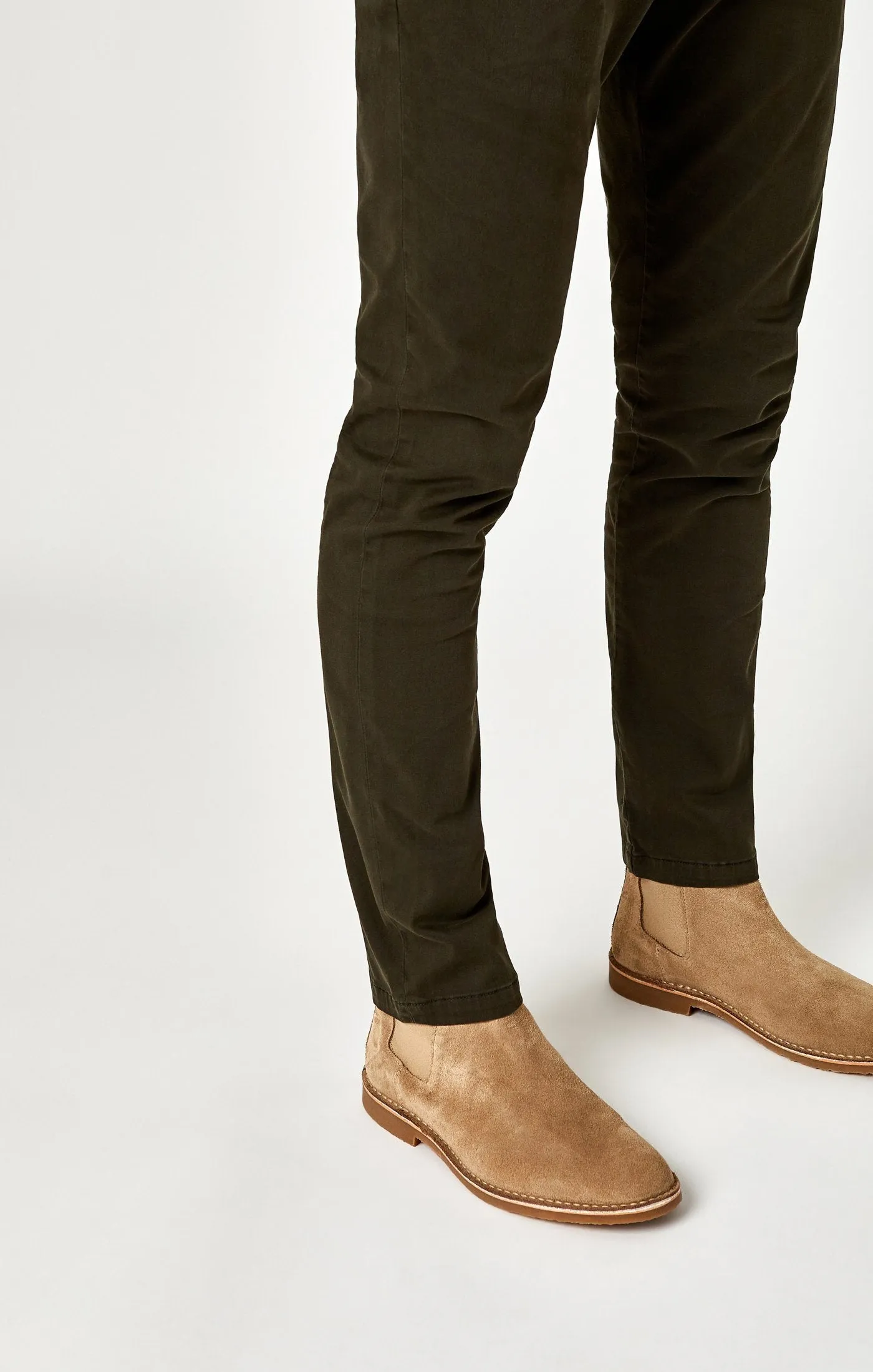 JOHNNY SLIM CHINO IN DARK GREEN TWILL