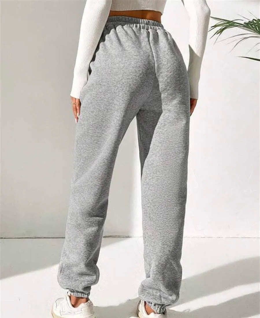 Ladies Elastic Waist Jogger Pants Sweatpants 1009