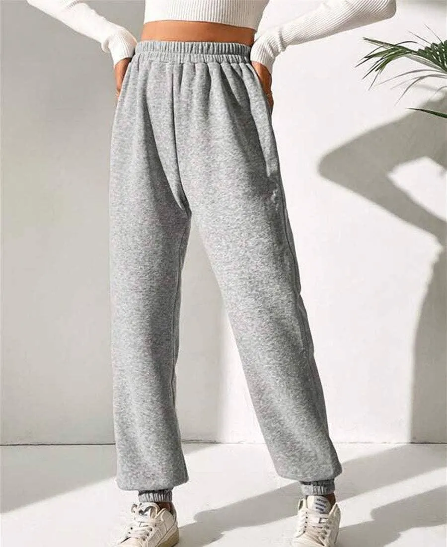 Ladies Elastic Waist Jogger Pants Sweatpants 1009