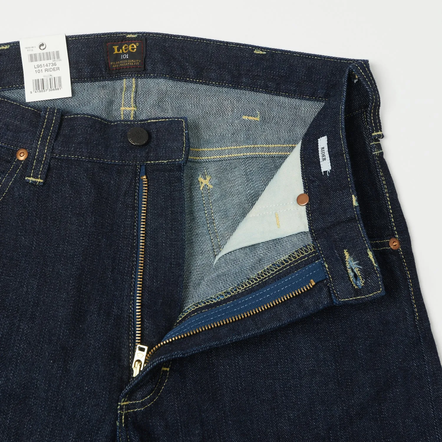 Lee 101 Rider Slim Straight Jean - One Wash