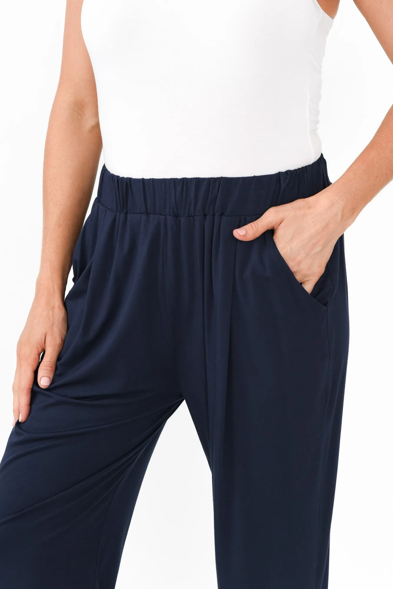 Navy Bamboo Everyday Pants