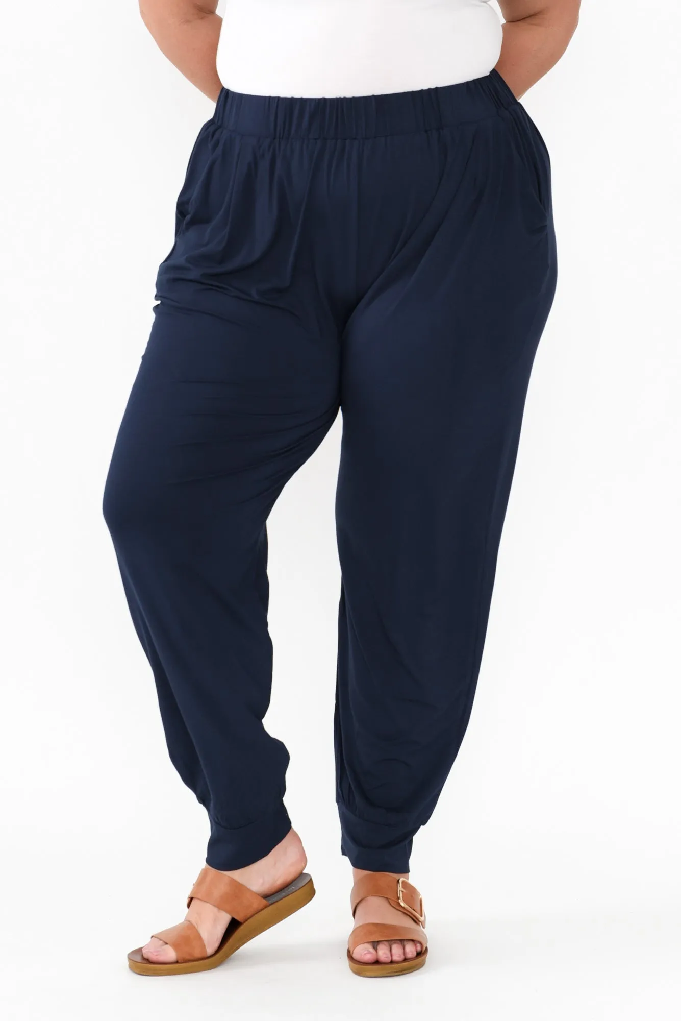 Navy Bamboo Everyday Pants