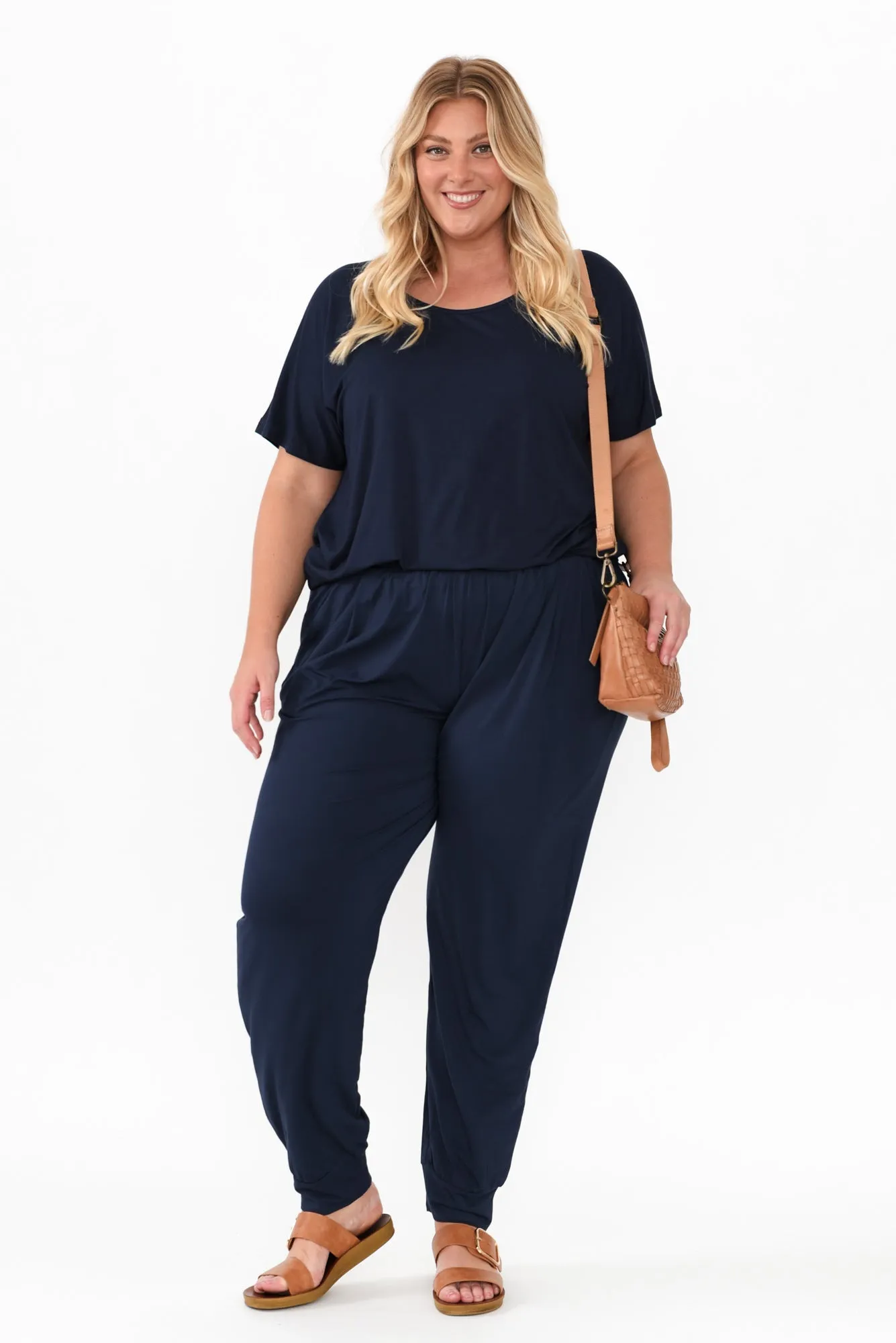 Navy Bamboo Everyday Pants