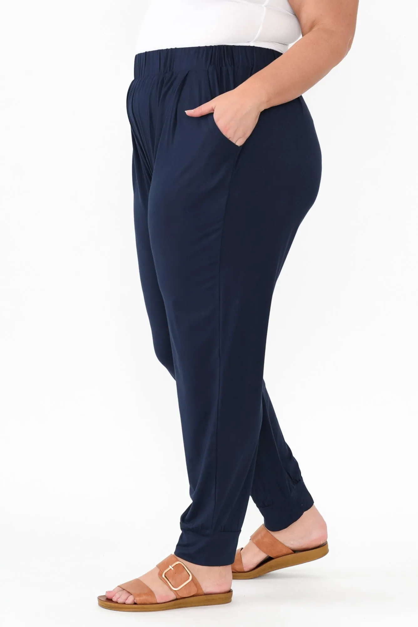 Navy Bamboo Everyday Pants