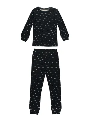 Organic Long Sleeve Pajama Set, Boo