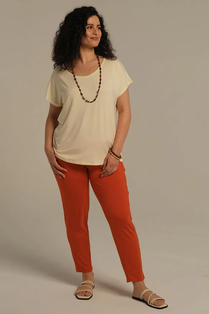 Peggy Bamboo Trouser - Flame