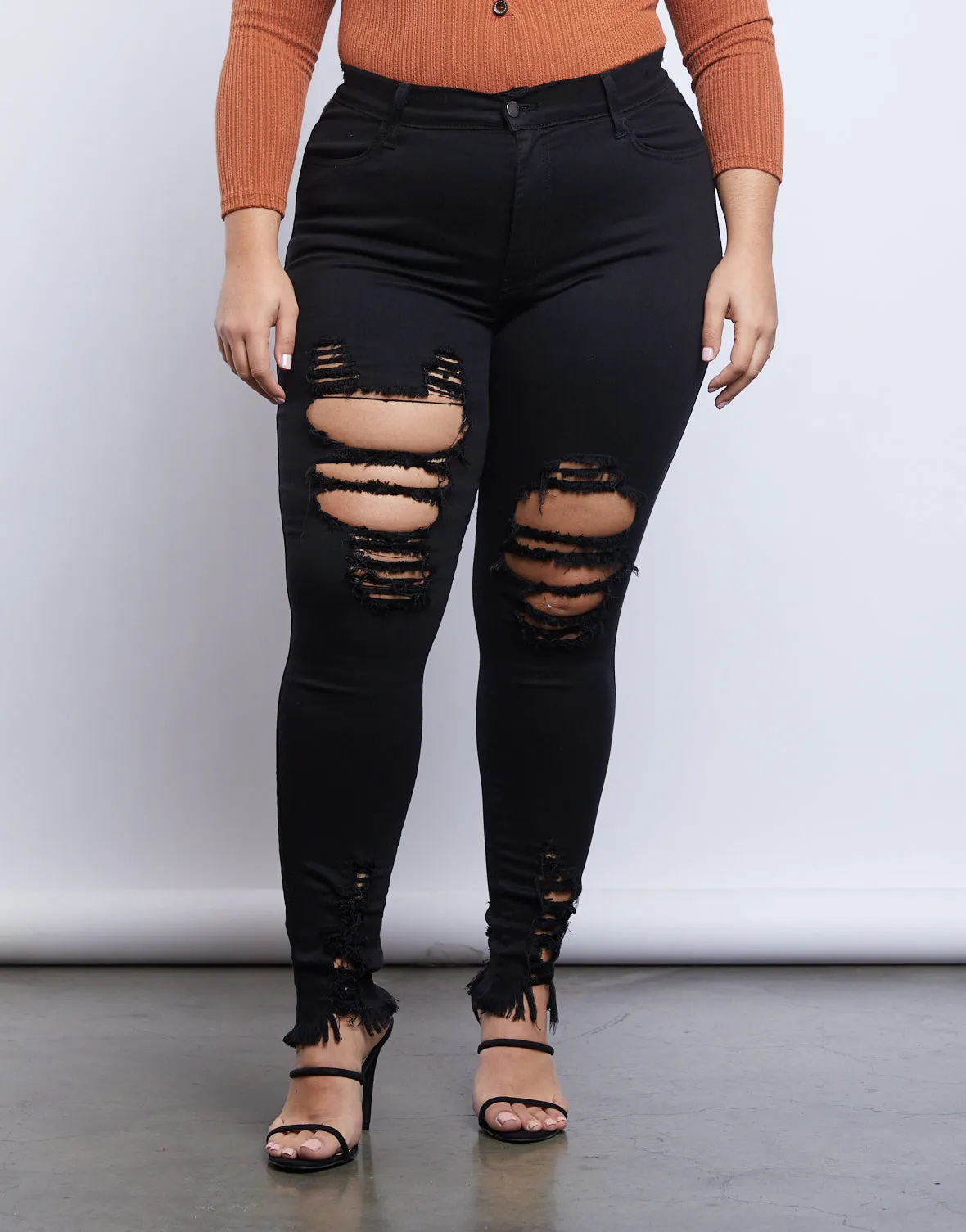 Plus Size Cassidy Distressed Jeans