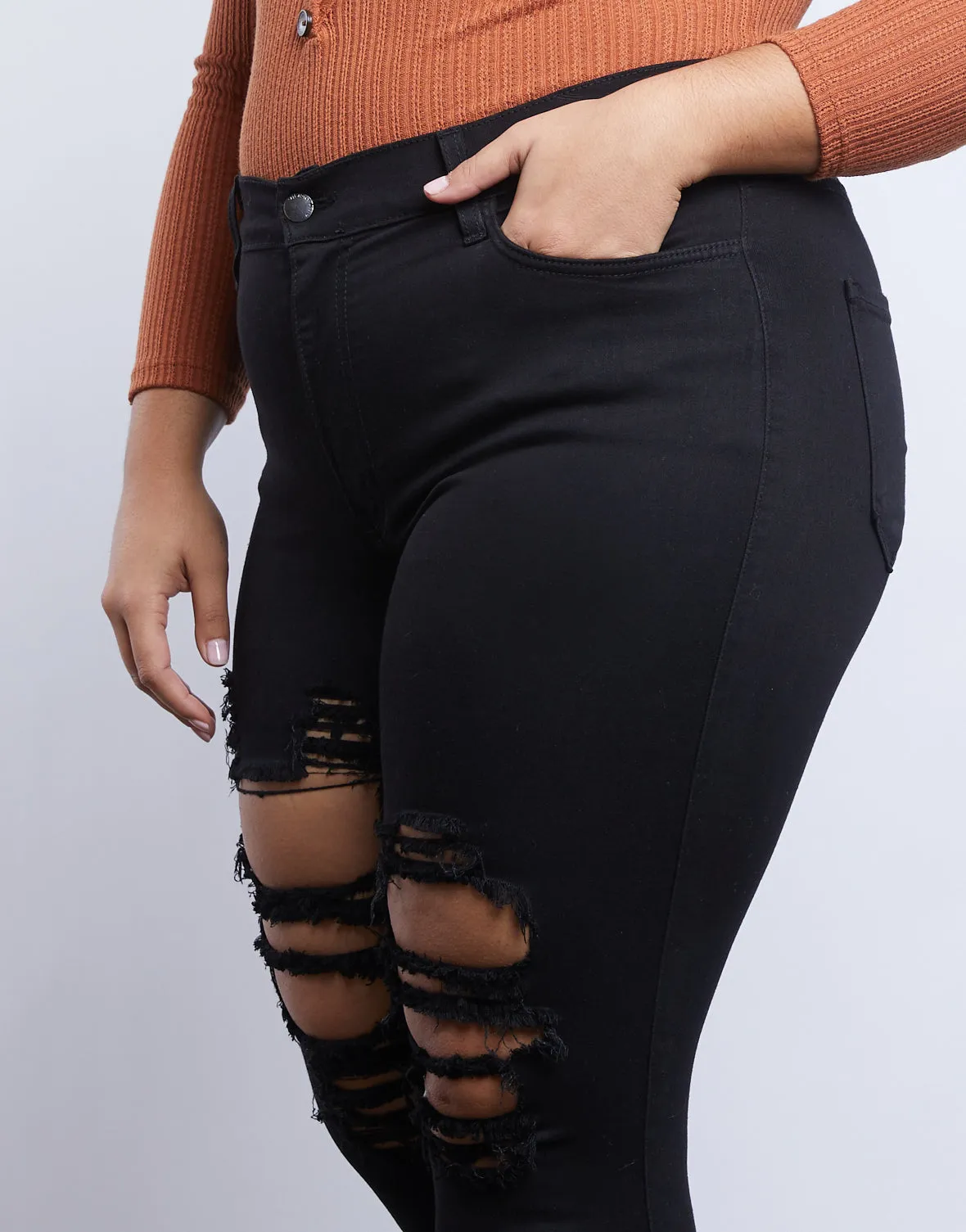 Plus Size Cassidy Distressed Jeans