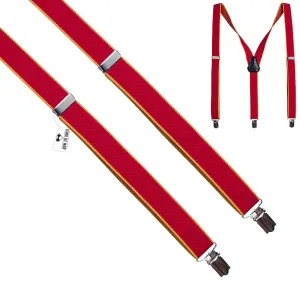 Red-Yellow Slim Suspenders