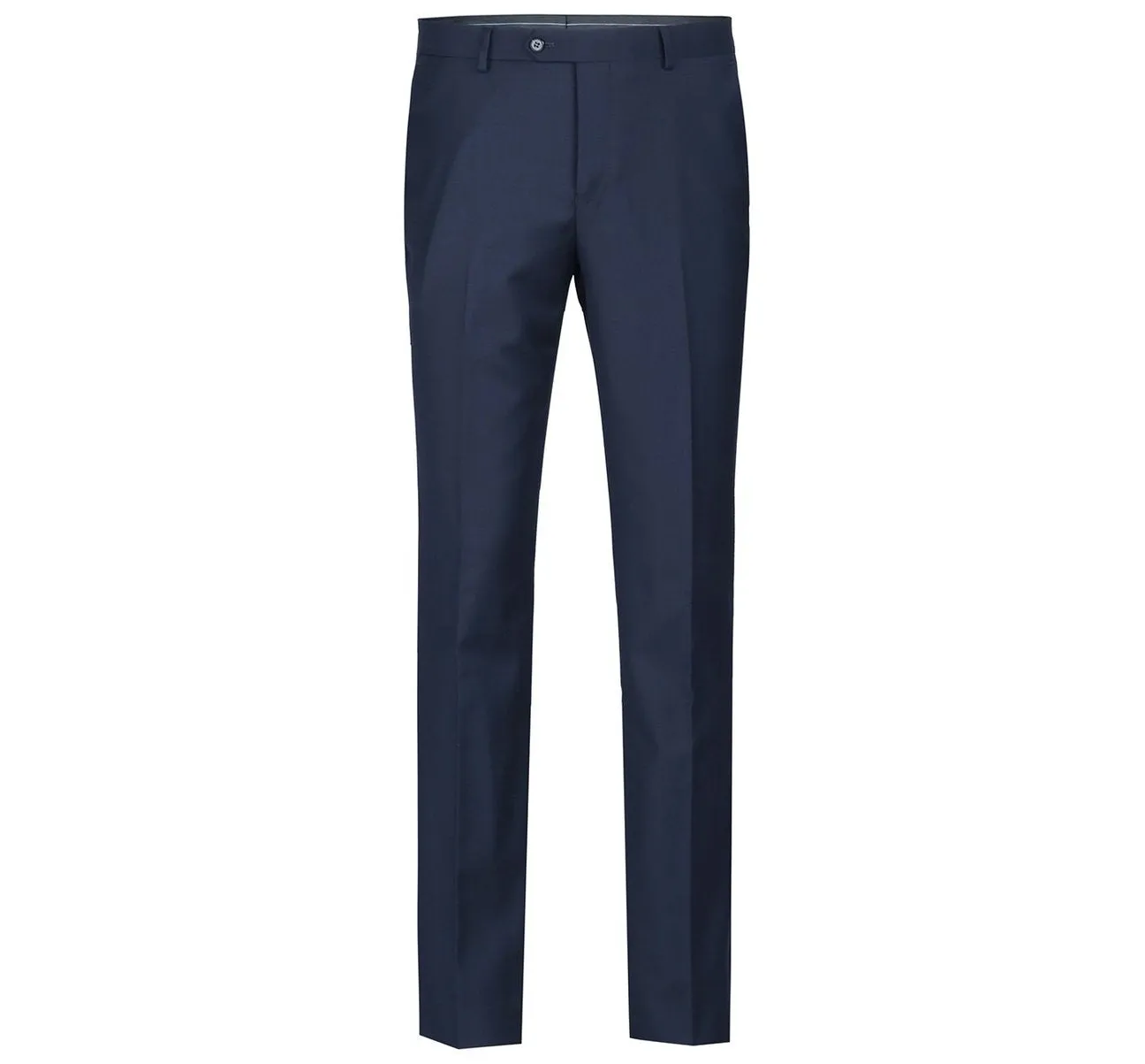 RENOIR Blue Slim Fit Flat Front Wool Suit Pant 508-19