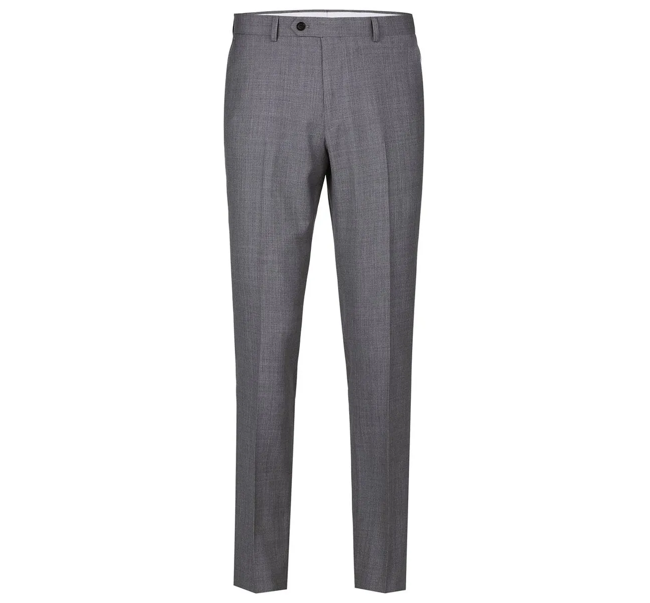 RENOIR Dark Grey Regular Fit Flat Front Wool Suit Pant 508-3